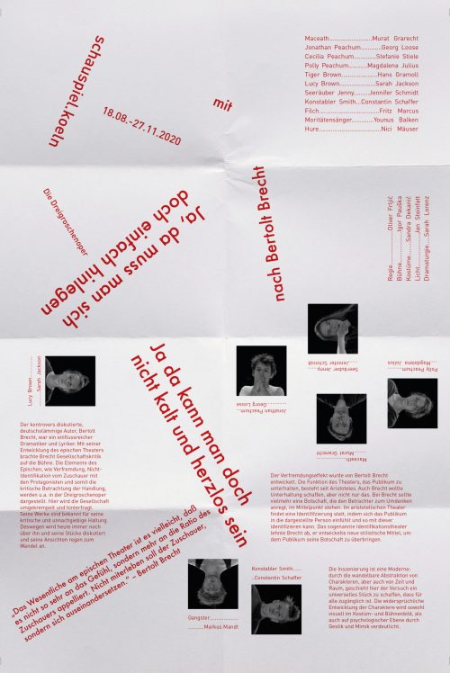 Blank white sheet of paper folded 3 times